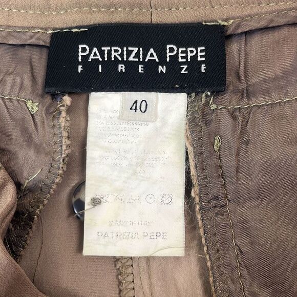 Patrizia Pepe Firenze Small IT 40 Brown High Waist Safari Pleated Shorts Pockets - Picture 8 of 10
